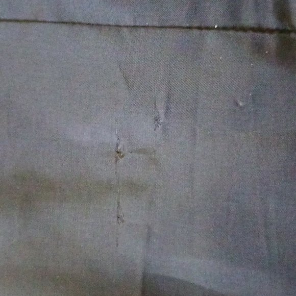 EILEEN Fisher Wool Blend Leather Trim Jacket, Size Large - Picture 12 of 13